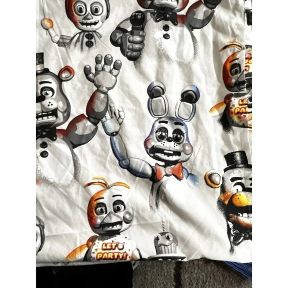 five nights‎ at freddys Flat Sheet Twin Size White